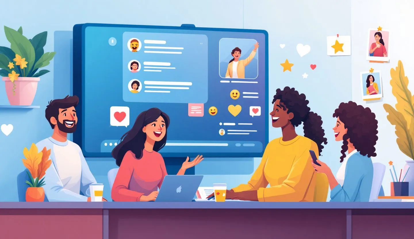 A brand interacting with followers on social media, turning them into loyal customers.