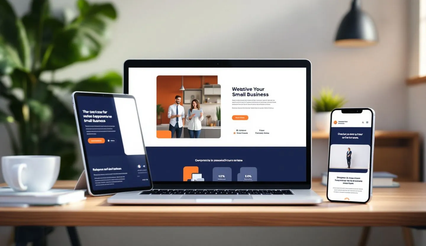 A small business website that adapts seamlessly across all devices, providing a unified experience.
