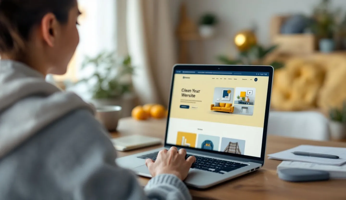 A customer navigating a website with a color scheme that enhances user experience.